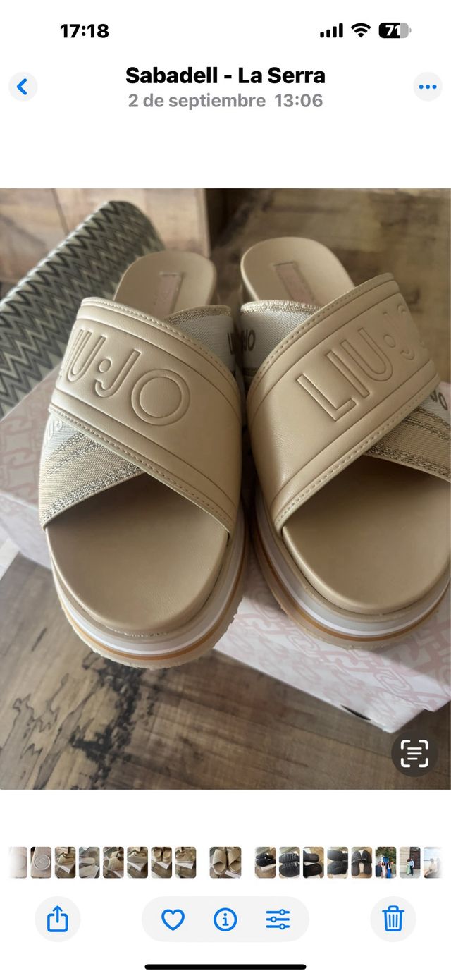 Sandalias Liu Jo Beige Talla 39 Nuevas a estrenar