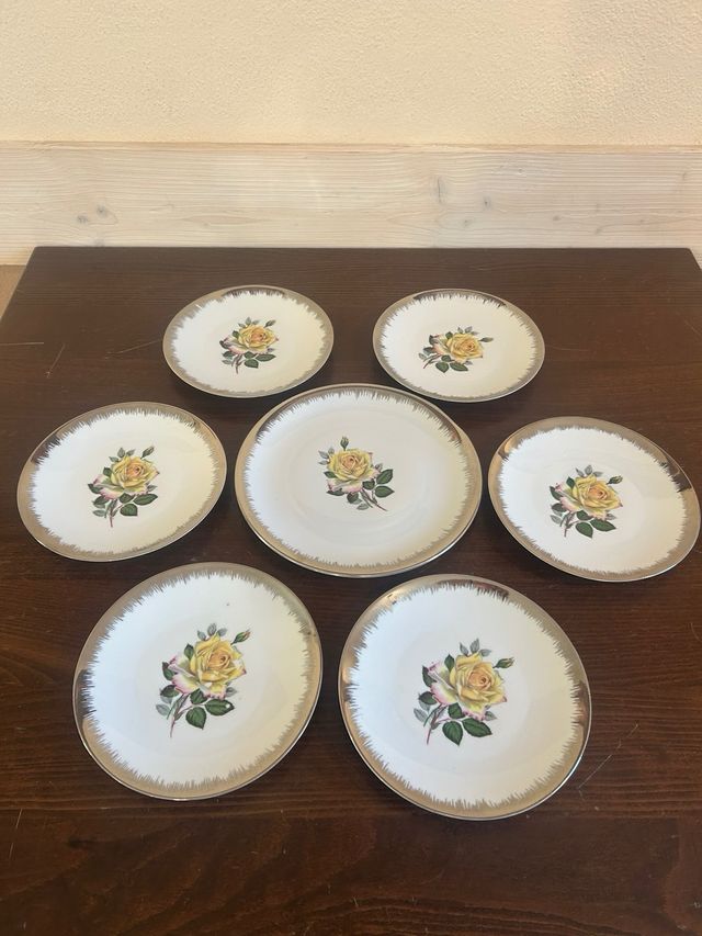 Servizio dolce Bavaria Rose gialle