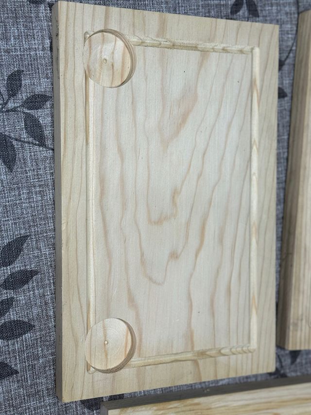 Tablas madera para churrasco con 2 huecos