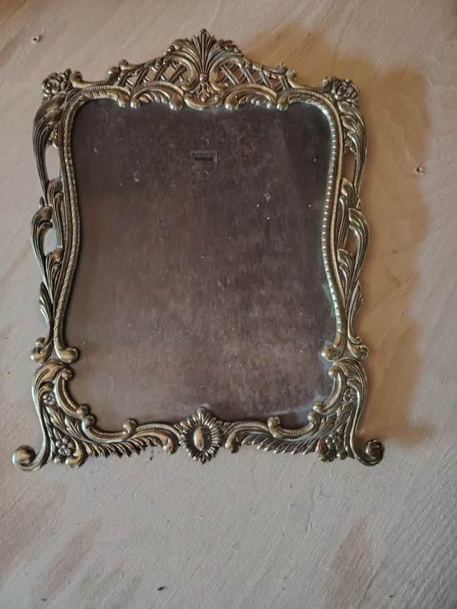 Marco de fotos antiguo metal dorado Para, colgar