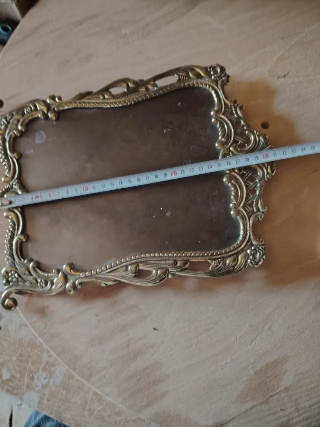 Marco de fotos antiguo metal dorado Para, colgar