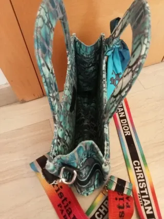 Bolso Christian Dior Multicolor/Teal