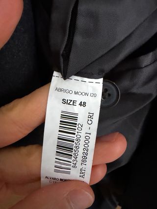 Abrigo Álvaro Moreno Gris Talla 48
