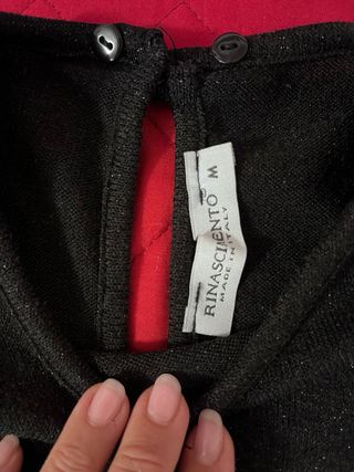 Maglia Lurex Grigio Argento Taglia M