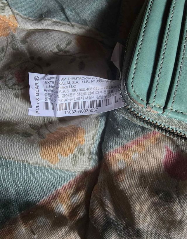Billetera Pull&Bear Teal