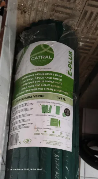 Cañizo PVC Catral Verde 1x3m