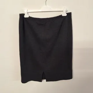 Gonna invernale grigia antracite vintage 