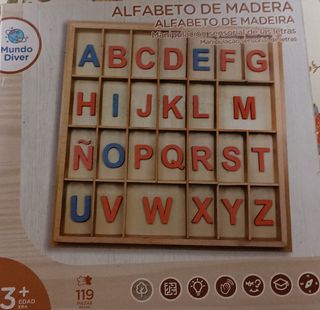 Alfabeto Montessori mayúscula madera