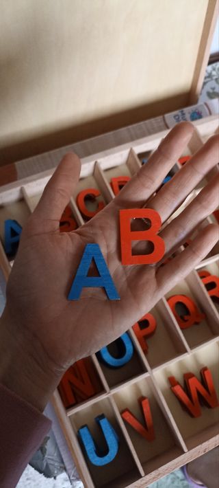 Alfabeto Montessori mayúscula madera