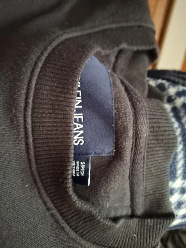 Sudadera Calvin Klein Jeans Negra