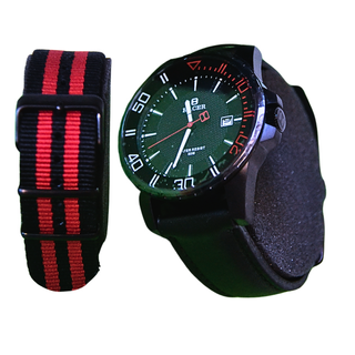 Reloj Racer Negro y Verde para Hombre