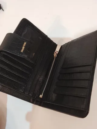 Cartera Billetera Parfois Piel Negra