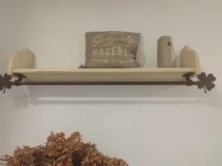 Estantería rústica madera y metal