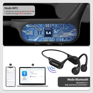 Auriculares MANKIW Conducción Ósea Natación IP68