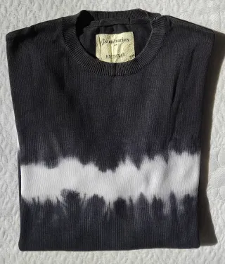 Jersey Stradivarius Hombre Negro y Blanco