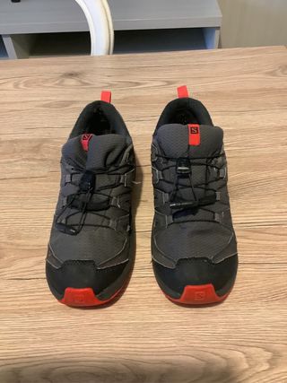 Scarpe trekking Salomon donna grigie rosse