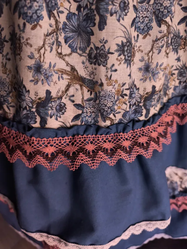 Falda larga niña estampada