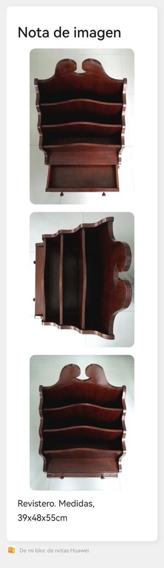 Revistero Art Deci Madera