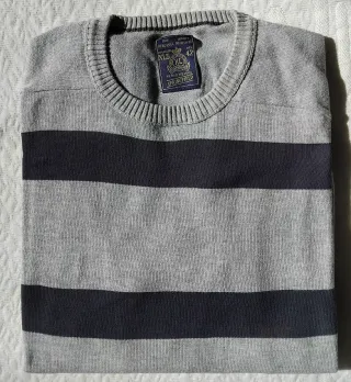 Jersey Springfield Rayas Hombre XL Gris Oscuro