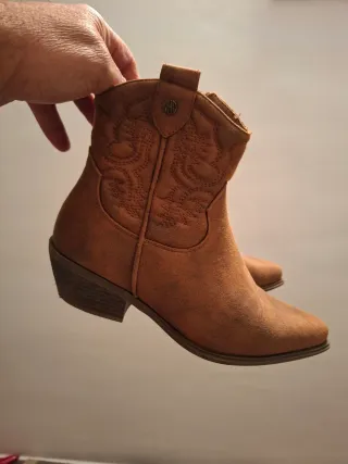 Botines camperos mujer marrones