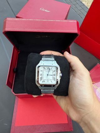 Cartier Santos 41mm Caja Roja