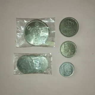 Lote Monedas Antiguas España Pesetas