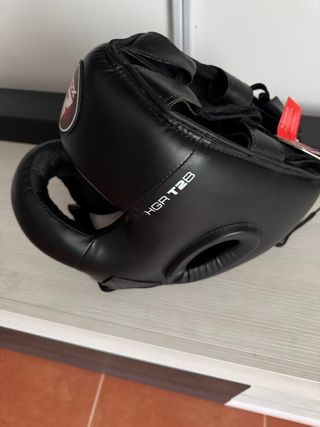 Casco RDX Negro con Barra talla L