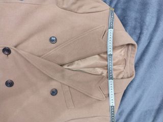 Cappotto doppiopetto uomo beige taglia L.