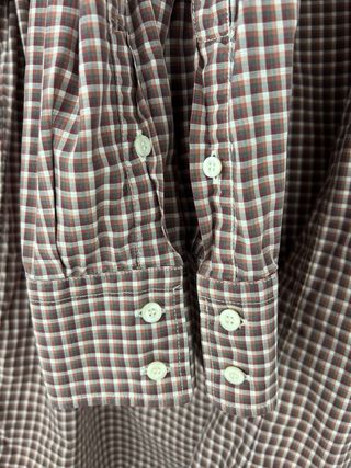Camisa Brunello Cucinelli cuadros manga larga