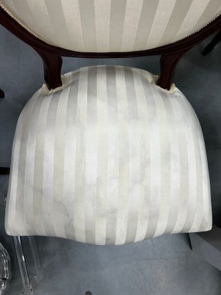 Conjunto 4 Sillas Luis XVI Tela Beige/Marrón