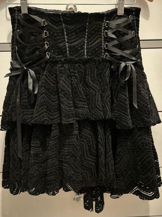 Falda Holy Preppy Negra Talla XS