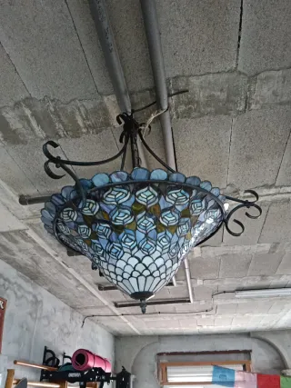 Lámpara de techo estilo Tiffany