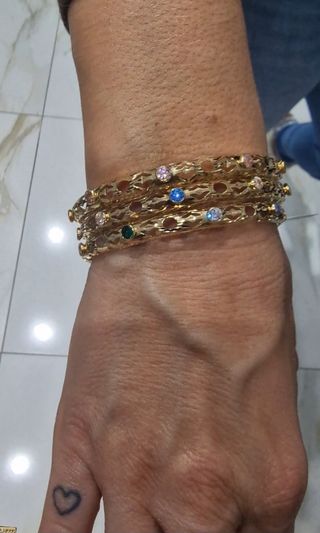 Pulseras Oro 18kt con Circonitas