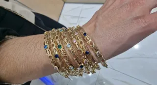 Pulseras Oro 18kt con Circonitas