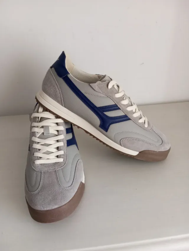 Zapatillas Pull&Bear Hombre Grises y Azules