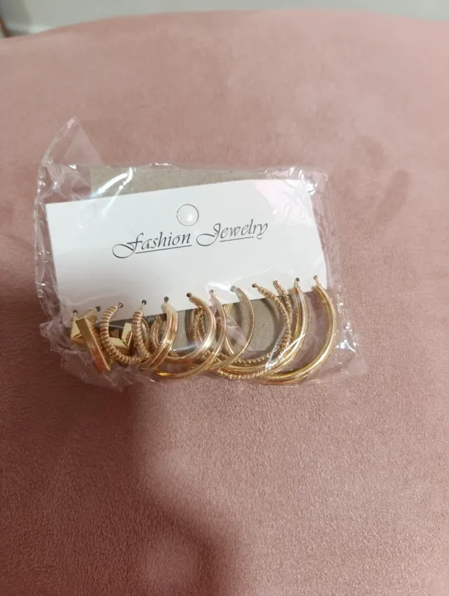 Pack Pendientes Aro Dorados