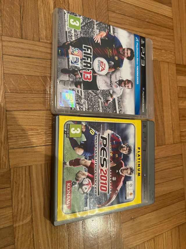 Juegos PS3 FIFA 13 y PES 2010