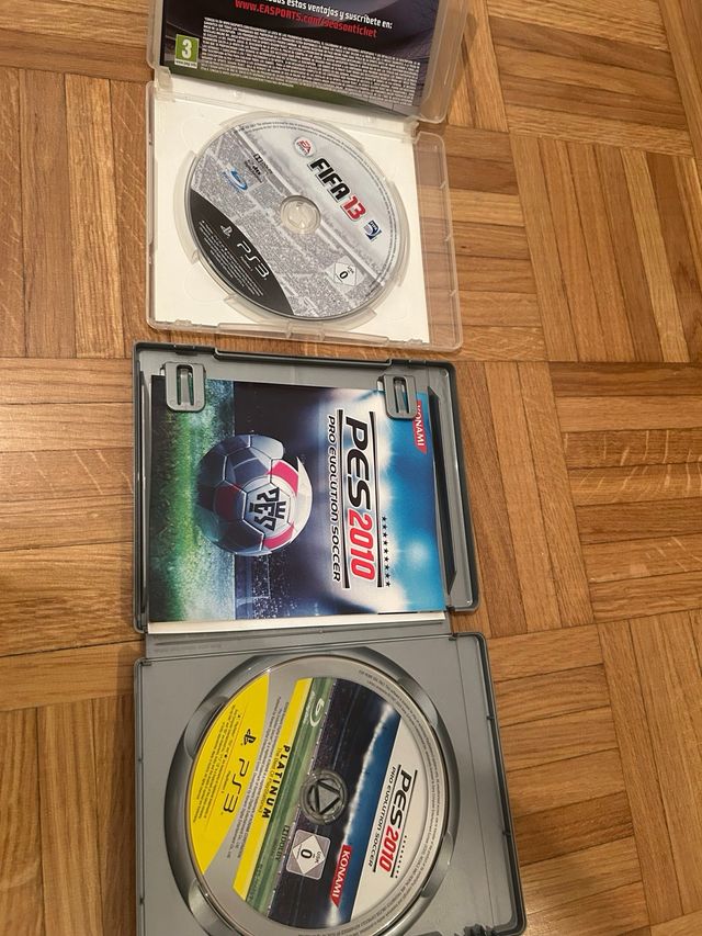 Juegos PS3 FIFA 13 y PES 2010