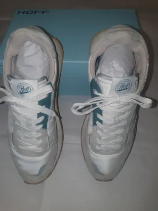 Zapatillas HOFF blancas y verde 