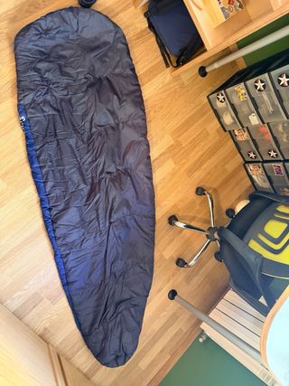 Saco de dormir azul y amarillo Quechua 