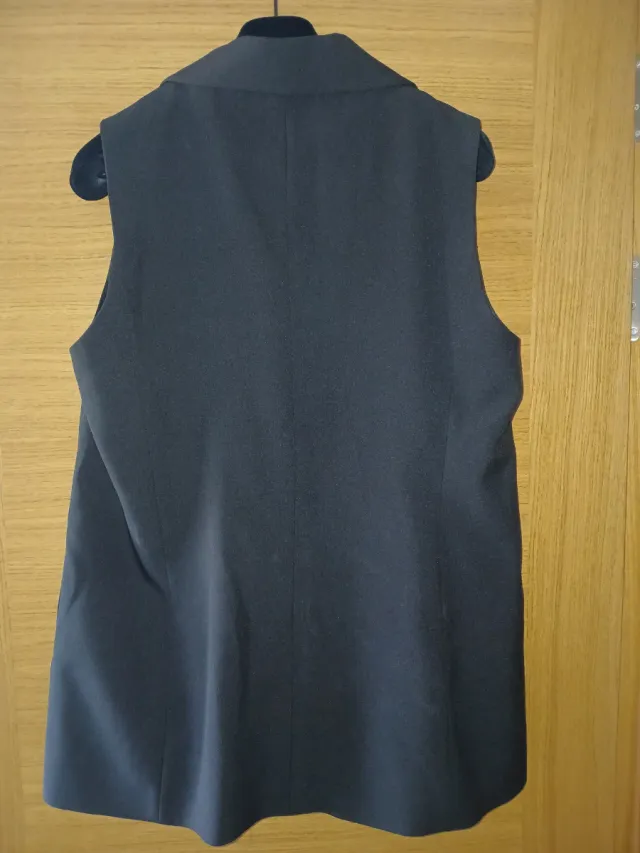 Chaleco largo Zara negro