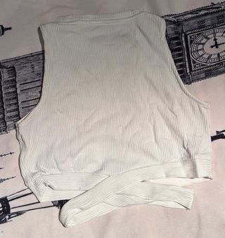 Top blanco Bershka