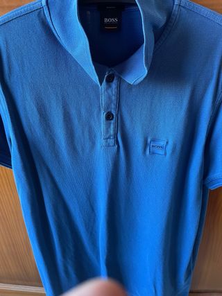 Polo BOSS Slim Fit Azul Marino Hombre