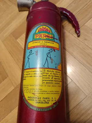 Extintor Antiguo PARSI BA-2 Vintage