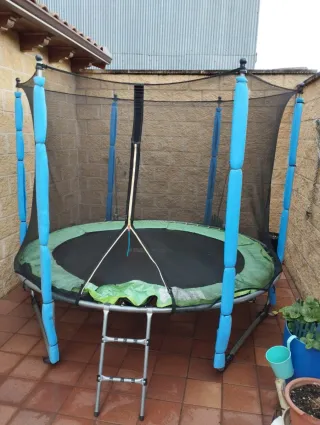 Cama elástica 2.44m con red de seguridad