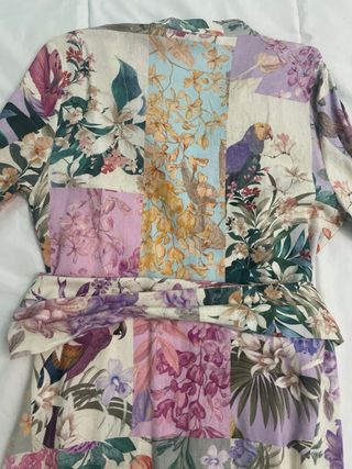 Vestido Zara Multicolor Estampado Floral Talla XS