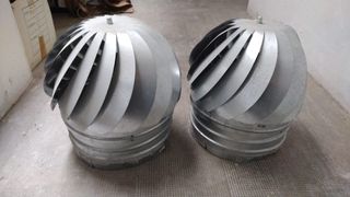 2 Turbinas Eólicas Galvanizadas 30cm