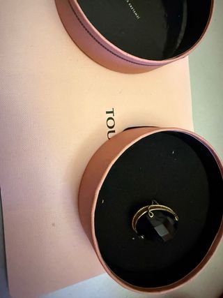 Anillo Tous Venecia Negro y Dorado