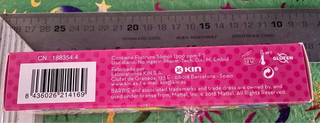 Barbie Pasta Dentífrica Fresa 50 ml