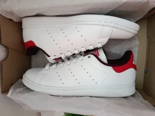 Zapatillas Adidas Stan Smith Blancas y Rojas